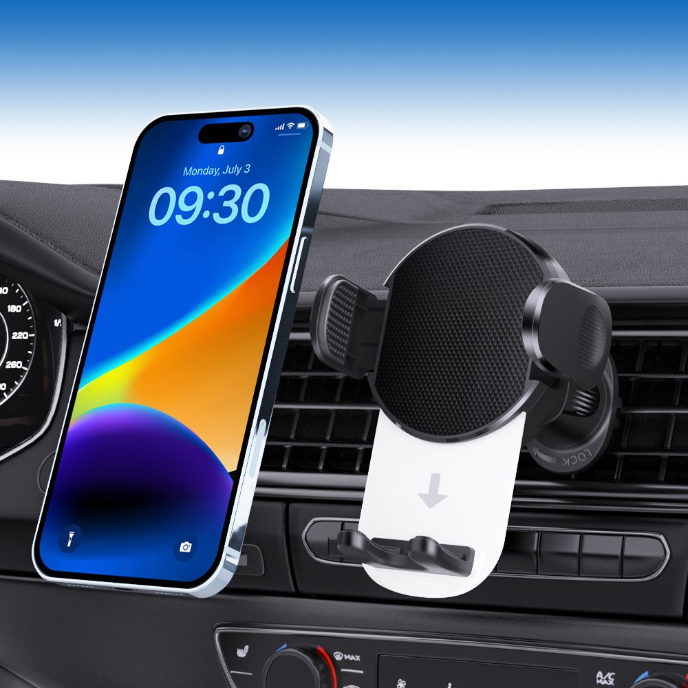 Car Holder for Phone in Air Vent Car Mount Cell Phone Holder Smartphone Holders Rotatable and Rectangle Phone Support Stand