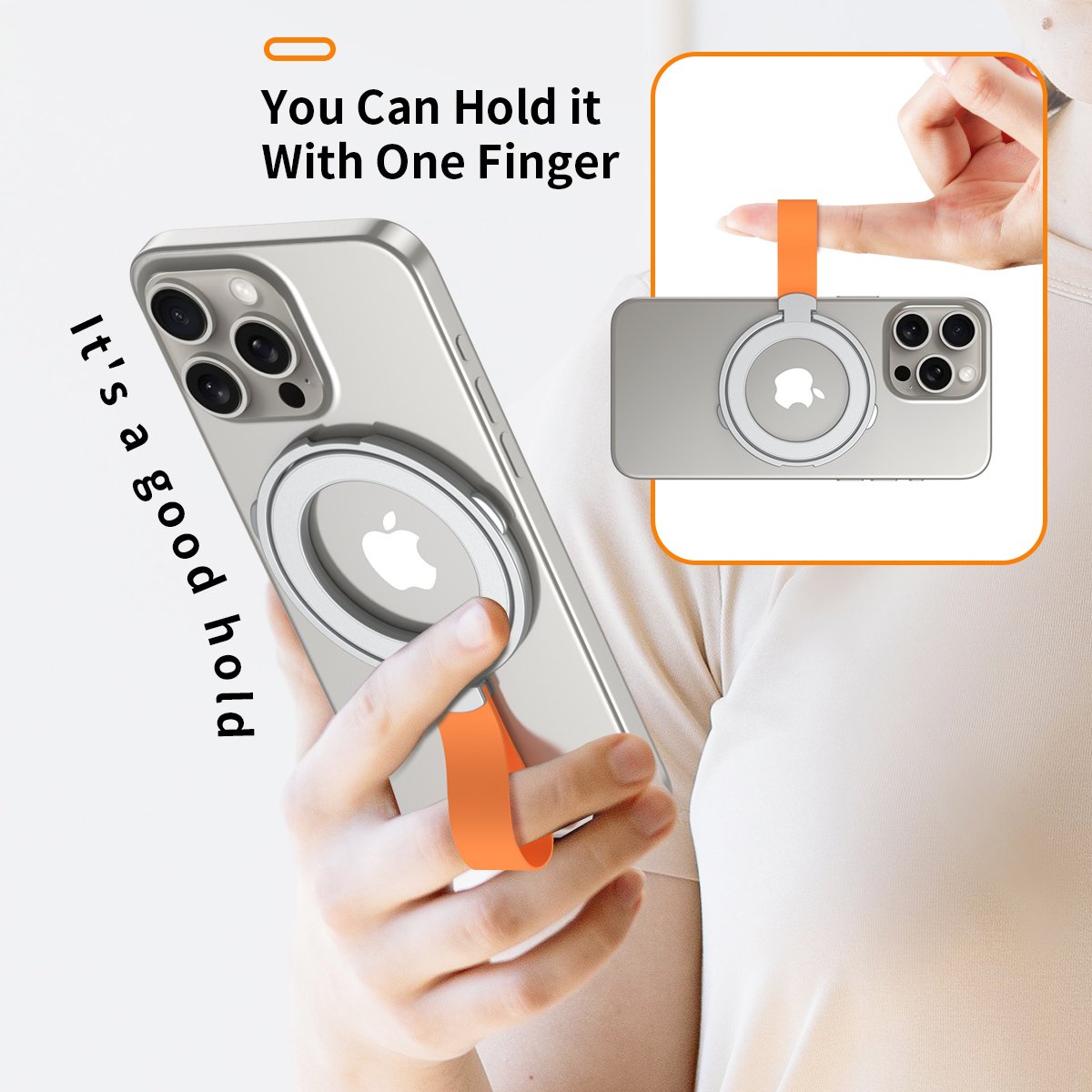 Magnetic phone holder stand 360 degree Rotating mobile accessories Folding Metal Desktop car cell phone holder