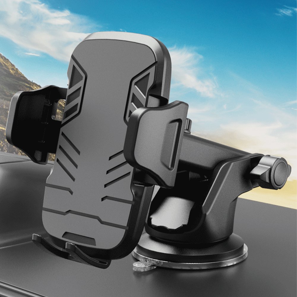 Superior Car Phone Stand Sturdy ABS Car Holder 360 Degree Adjustable & Portable for a Stable Hold Ergonomic Design Car Mount