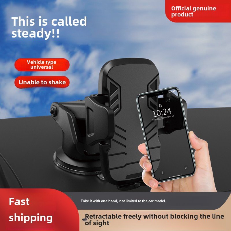 Superior Car Phone Stand Sturdy ABS Car Holder 360 Degree Adjustable & Portable for a Stable Hold Ergonomic Design Car Mount