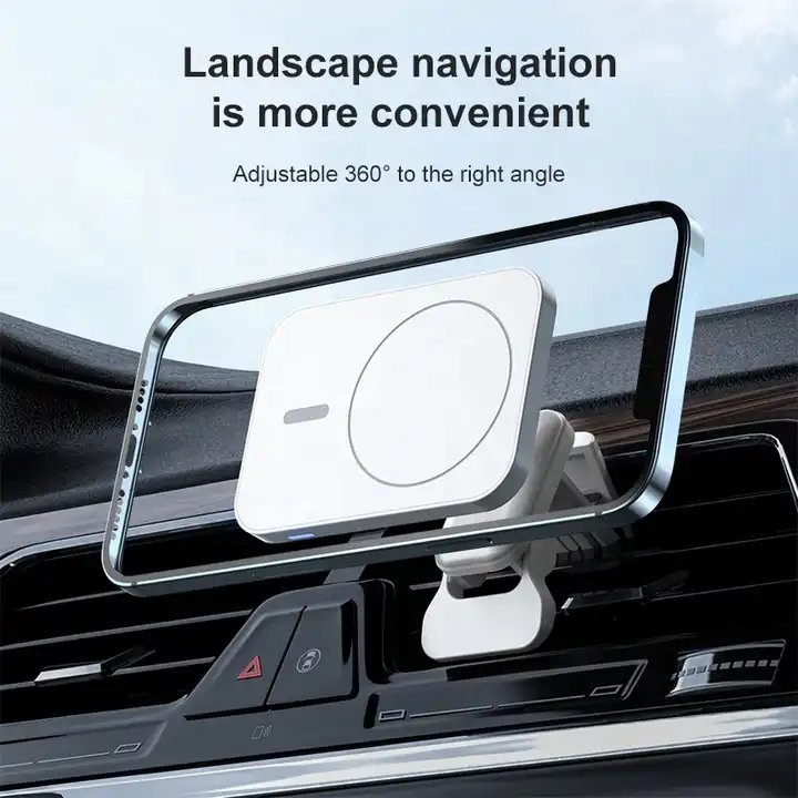 PD 10/15W 5/9v 1a Wireless Fast Charger Magnetic Car Charger Mount Mobile Phone Holder Retractable Phone Holder Fast Charging