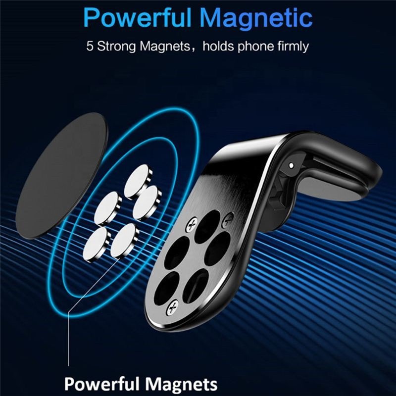 Car Phone Holder Metal Magnetic Car Holder For Phone For Auto Air Vent Mount Car Bracket