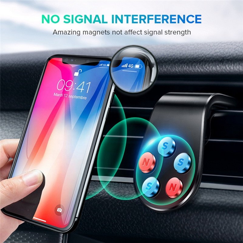 Car Phone Holder Metal Magnetic Car Holder For Phone For Auto Air Vent Mount Car Bracket