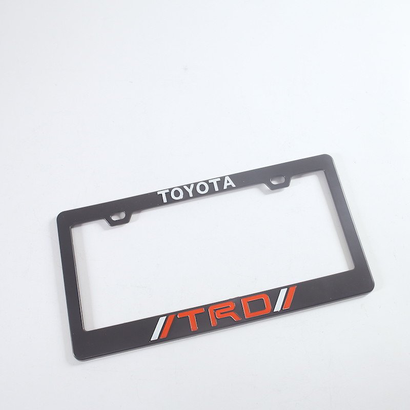 Custom Border Logo USA Size PP Plastic Car plate Frame holders Custom Made Number Plate Holder License Plate Frame Car Holder
