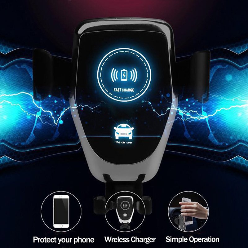 Universal Phone Holder Stand Mobile Fast Car Wireless Charger