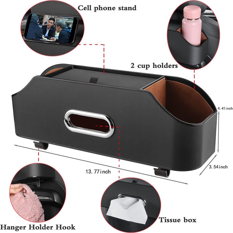 Car seat back storage box multifunctional car interior storage box rear seat debris box suitable for BMW Power