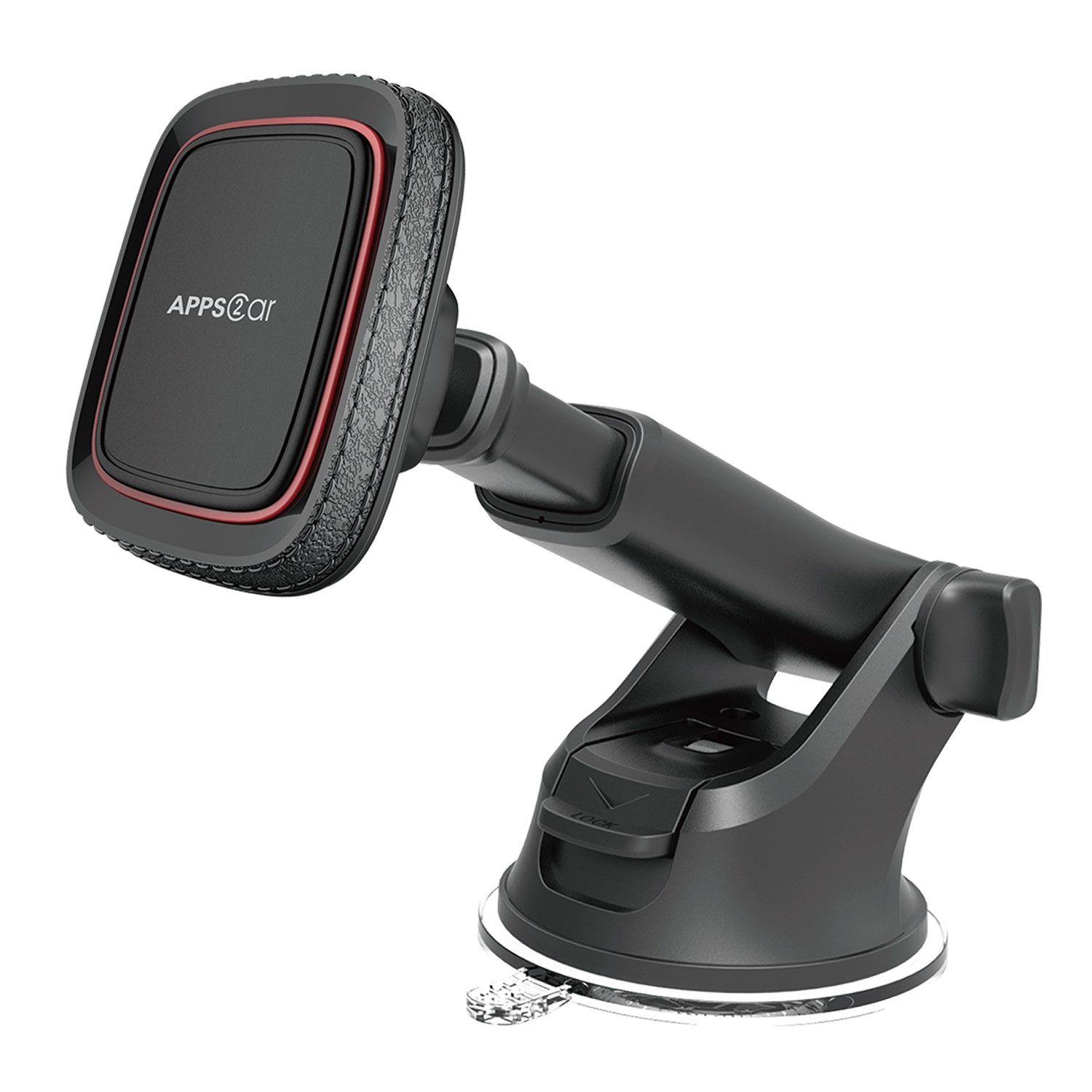APPS2Car Mini Universal Magnetic Phone Car Mount Dashboard Windshield Car Phone Mount Holder with strong Magnet