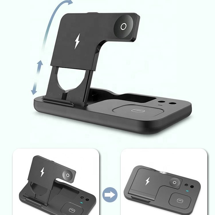 15w Magnetic Wireless Car Charger Phone Holder 4 In 1 Wireless Charger For Samsung For Galaxy Z Fold 3 5g Fo