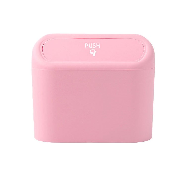 Universal Mini Car Cup Holder Trash Can Auto Garbage Box Trash Bin with Lid Vehicle Trash Bin