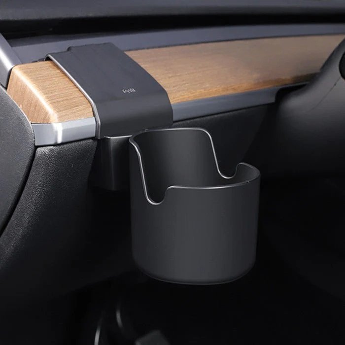 Dashboard Left Cup Holder & Mobile Phone Holder for Tesla Model 3/ Model Y - Car Storage Solution