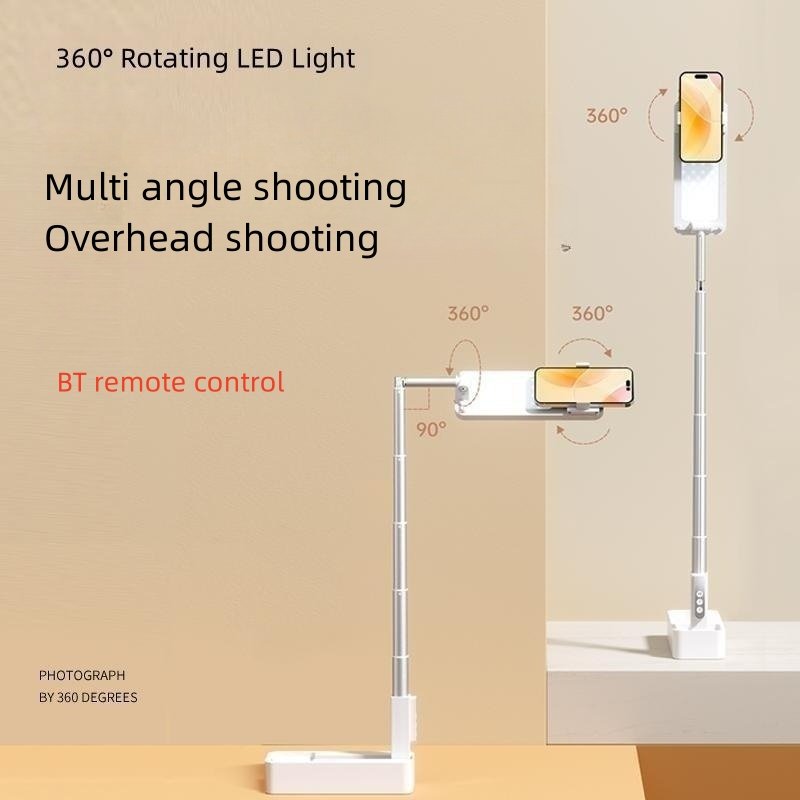 Extendable Phone Stand content creator kit Phone Holder overhead tripod Stand for Live Stream Makeup YouTube Video TikTok