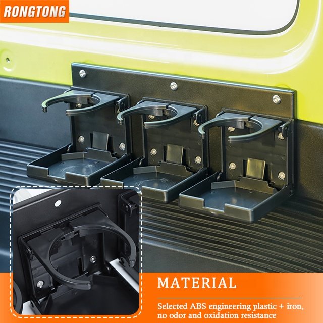 Auto Three Drink Holders Rear Seat Side Cup Holder Bracket Accessories for Suzuki Jimny 2019+