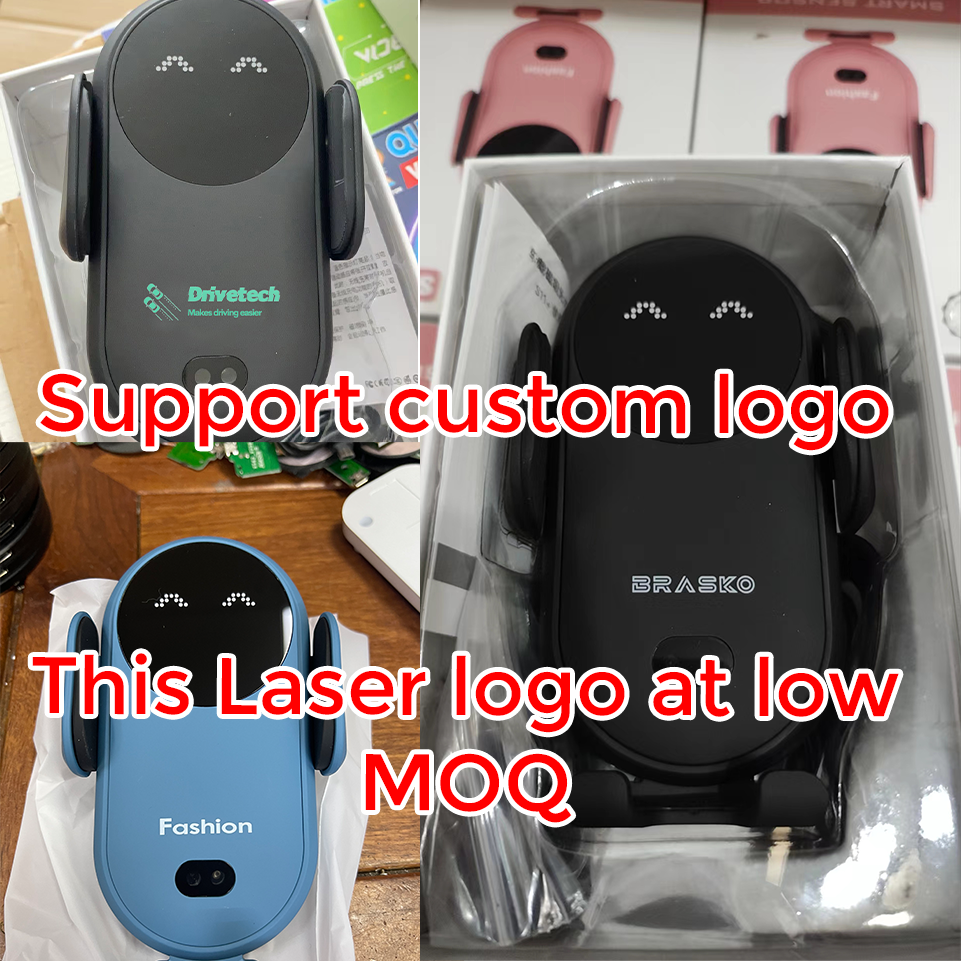 15W Car Airvent Mount Clamping Smart Auto Holder Intelligent Fast Charging Phone Wireless Car Charger