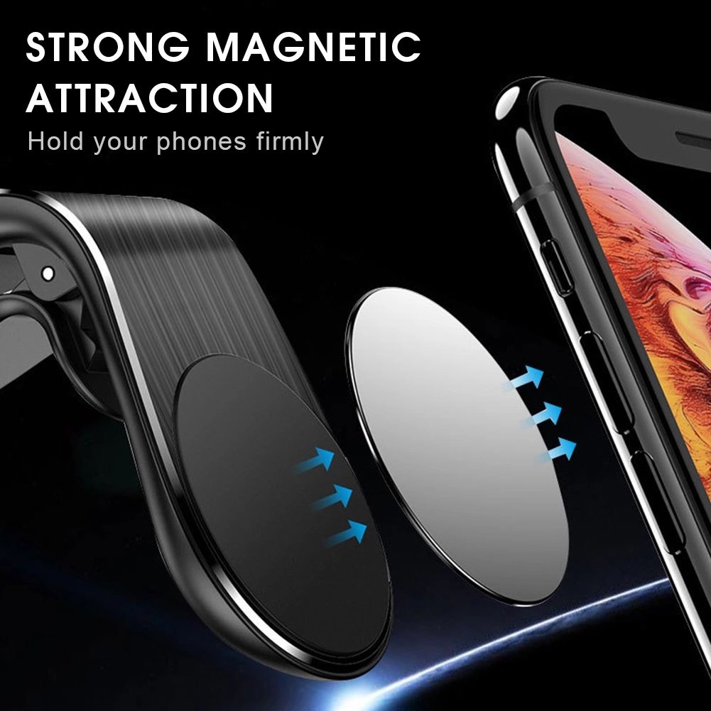 Car Phone Holder Metal Magnetic Car Holder For Phone For Auto Air Vent Mount Magnet Car Bracket For Mobile Phone Support