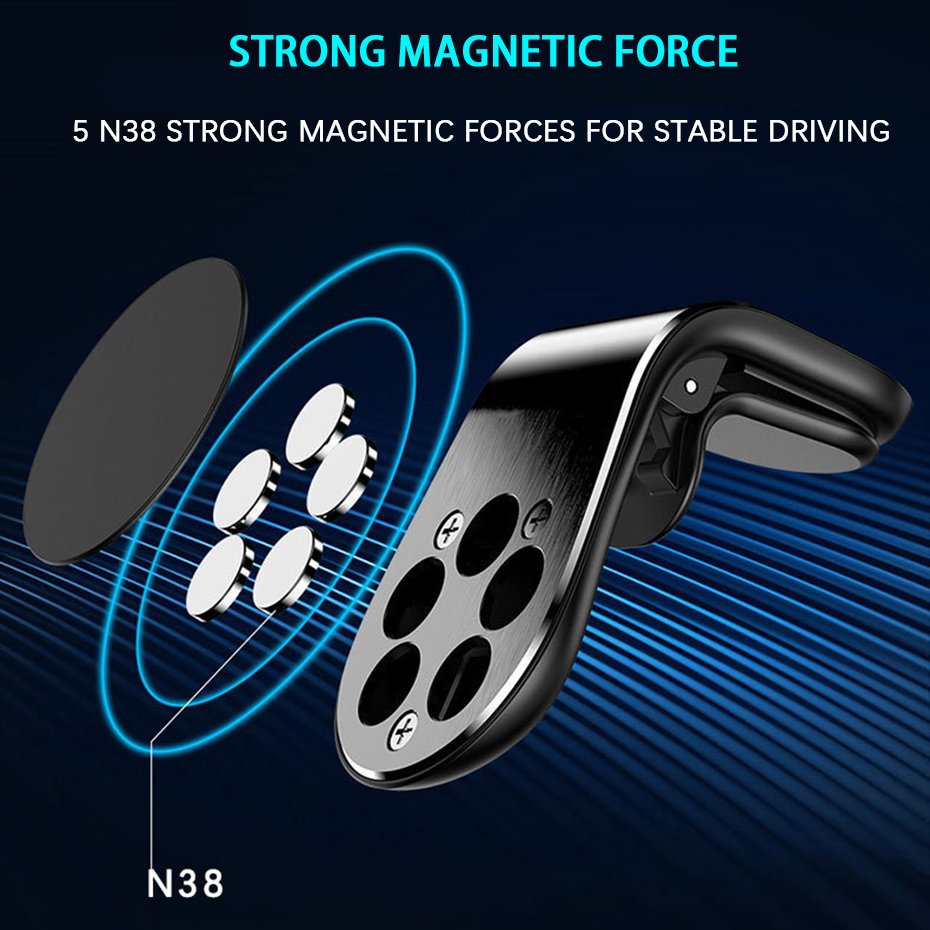 Car Phone Holder Metal Magnetic Car Holder For Phone For Auto Air Vent Mount Magnet Car Bracket For Mobile Phone Support