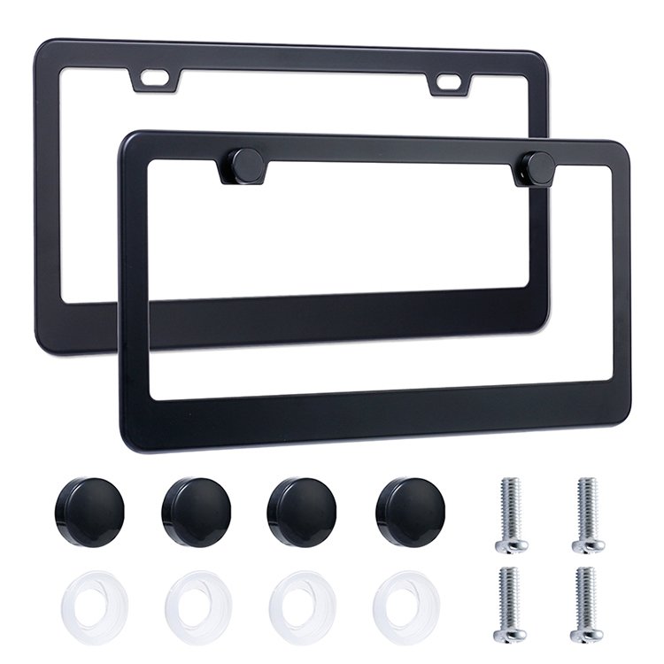Custom License Plate Frames Stainless Steel Universal US Car License Plate Holder License Plate Covers