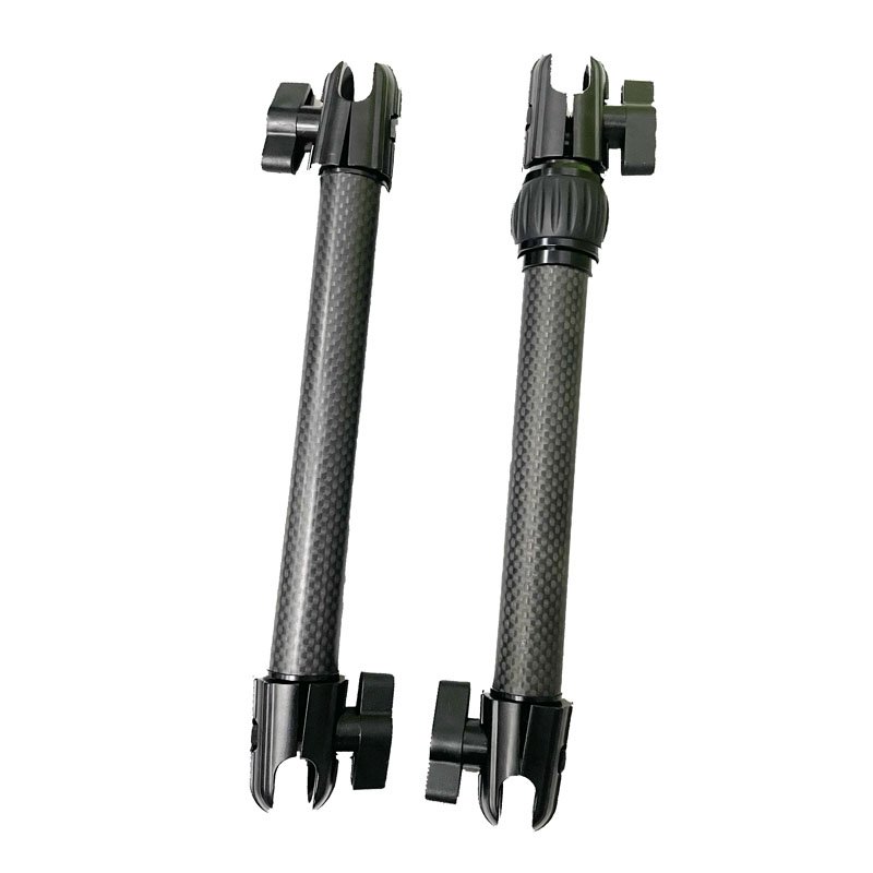 Custom car phone mount extension arm adjustable 15cm 13 inch carbon fiber telescoping socket arm