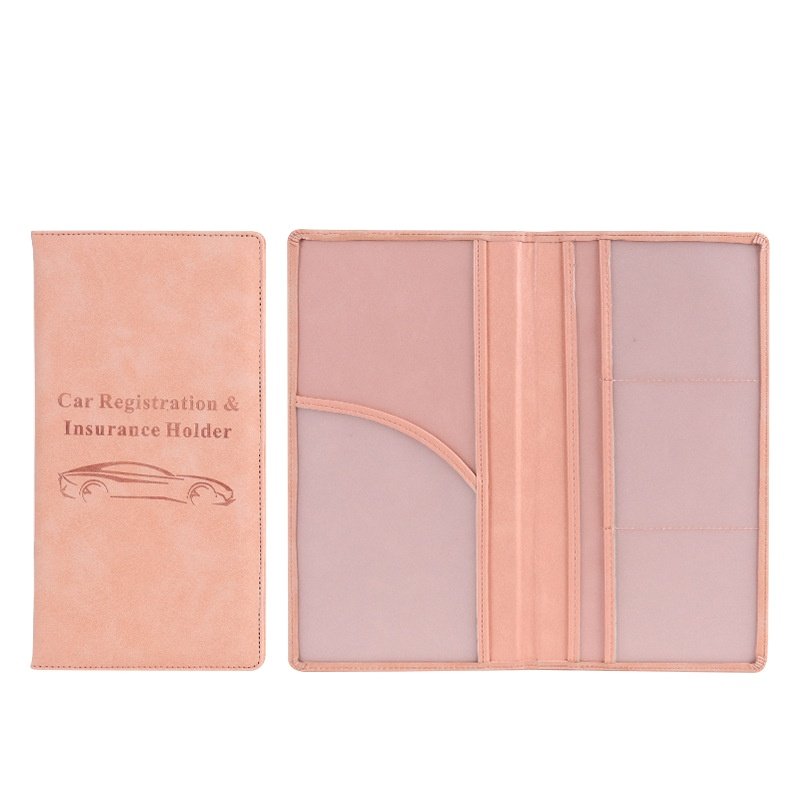 Travel Accessories Car Insurance Sticker display Pu Leather pocket holder Vehicle Organizer wallet For driver Licence card