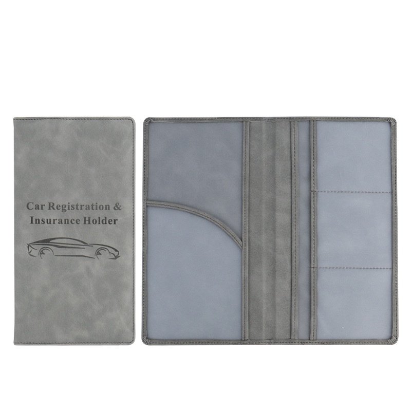 Travel Accessories Car Insurance Sticker display Pu Leather pocket holder Vehicle Organizer wallet For driver Licence card
