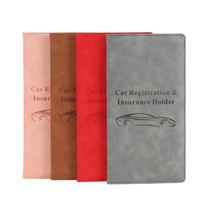 Travel Accessories Car Insurance Sticker display Pu Leather pocket holder Vehicle Organizer wallet For driver Licence card