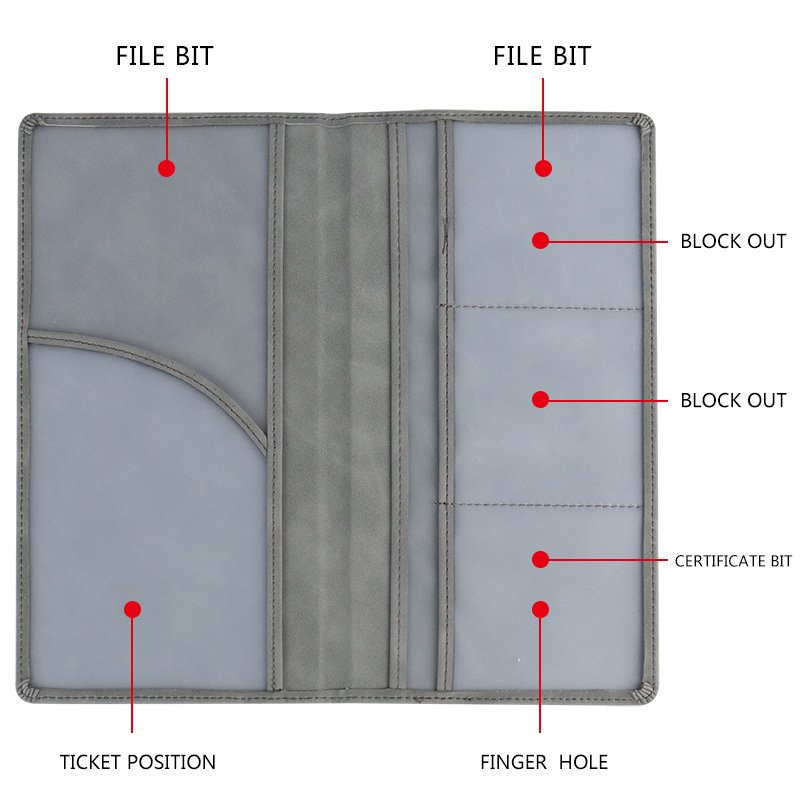 Travel Accessories Car Insurance Sticker display Pu Leather pocket holder Vehicle Organizer wallet For driver Licence card