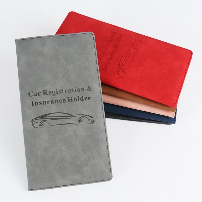 Travel Accessories Car Insurance Sticker display Pu Leather pocket holder Vehicle Organizer wallet For driver Licence card