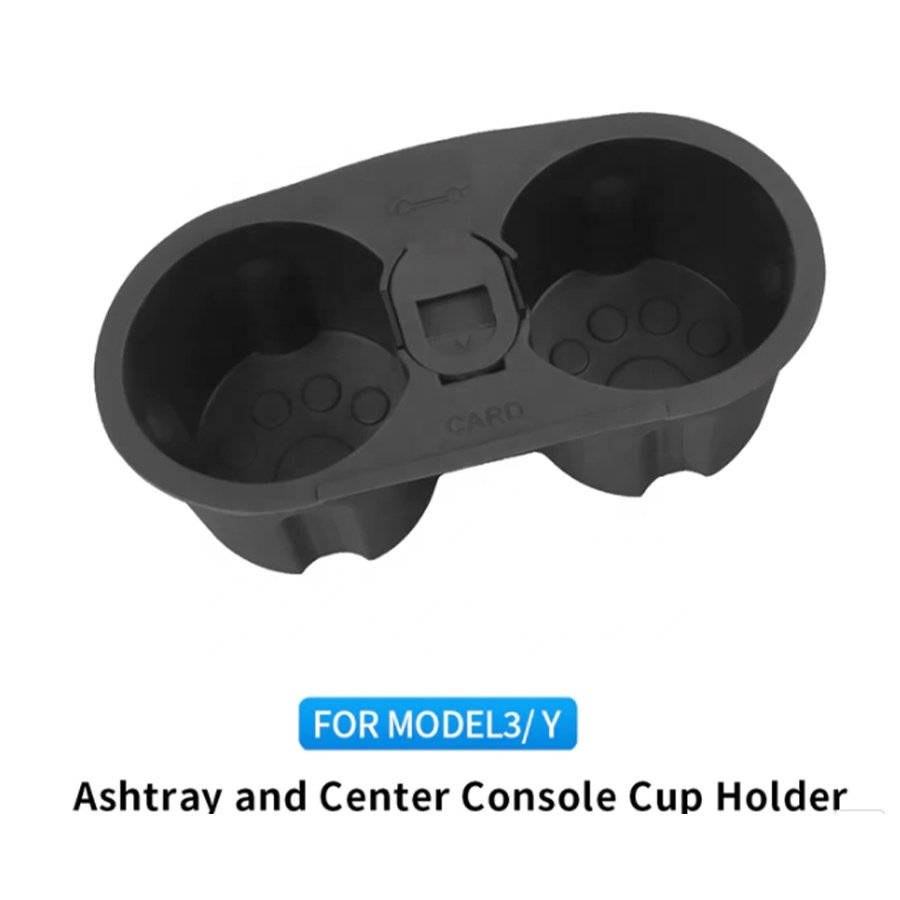 Car Interior Accessories TPE Center Console Car Cup Holder For Tesla Model 3 Model Y