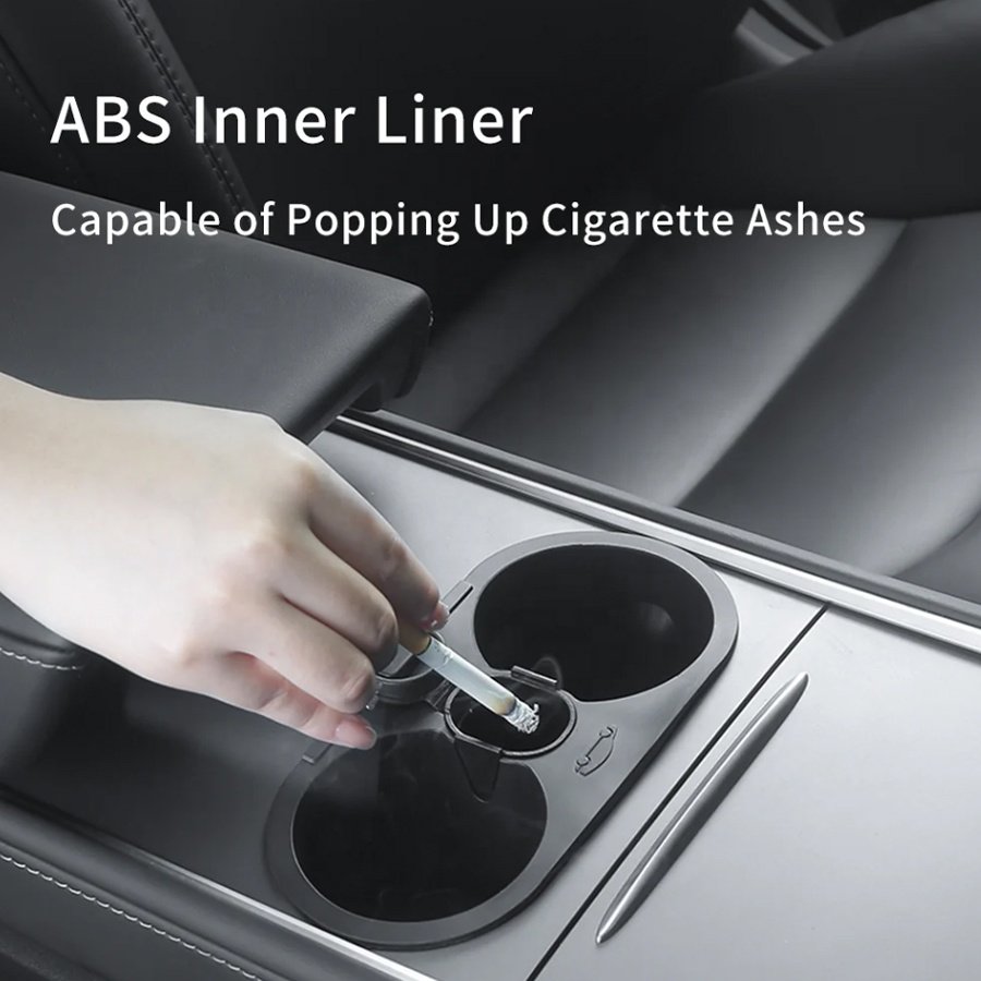Car Interior Accessories TPE Center Console Car Cup Holder For Tesla Model 3 Model Y