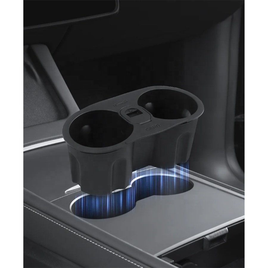 Car Interior Accessories TPE Center Console Car Cup Holder For Tesla Model 3 Model Y