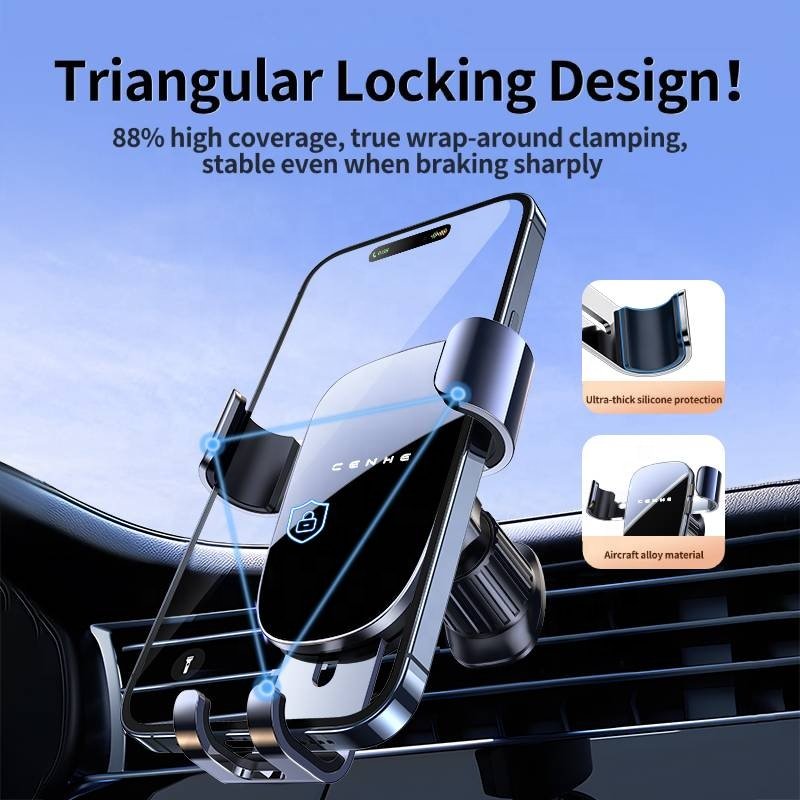 Universal 360 Rotation Mobile Phone Support for Car Air Vent Phone Mount Car Holder Bracket for Car Accessories