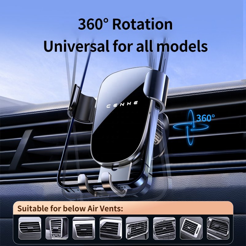 Universal 360 Rotation Mobile Phone Support for Car Air Vent Phone Mount Car Holder Bracket for Car Accessories