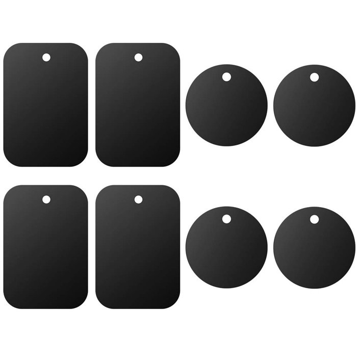Hot Seller Rectangular and Circular Strong Sticky Adhesive iron Plates Metal Plate For Magnetic Car Holder Phone Mount