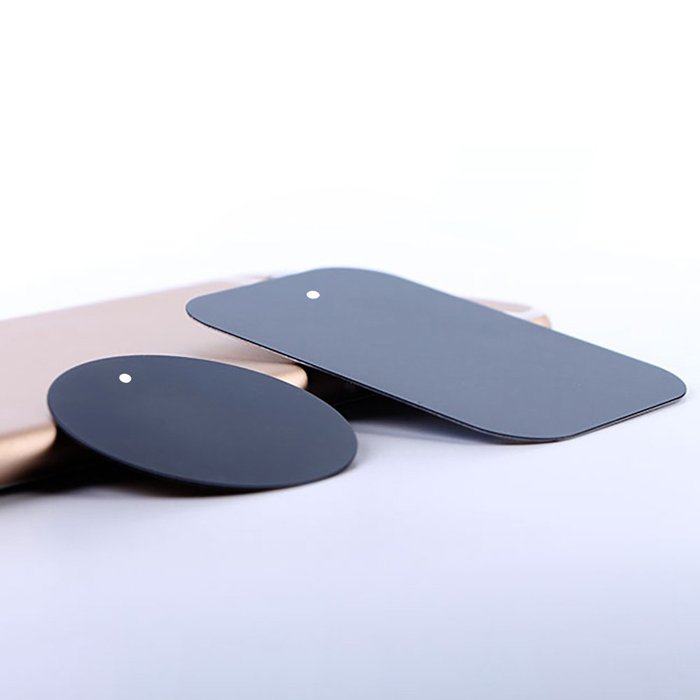 Hot Seller Rectangular and Circular Strong Sticky Adhesive iron Plates Metal Plate For Magnetic Car Holder Phone Mount