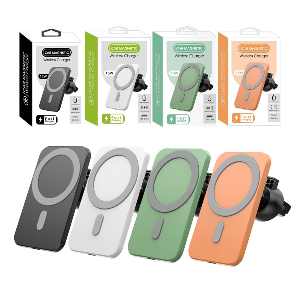 2024 Popular 15W Fast Car Wireless Charger Original Magsafe Magnetic Car Charger Wireless Phone Holder Magnet For Iphone