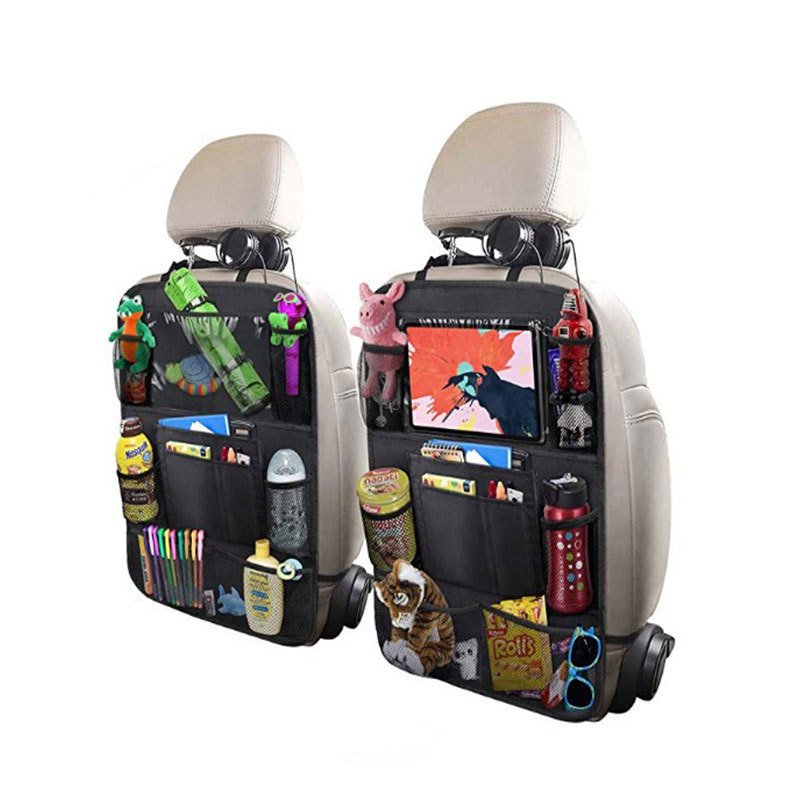 Oxford fabric Waterproof Hanging Auto storage Bag multi pockets Car Seat Organiser Seat Back Storage