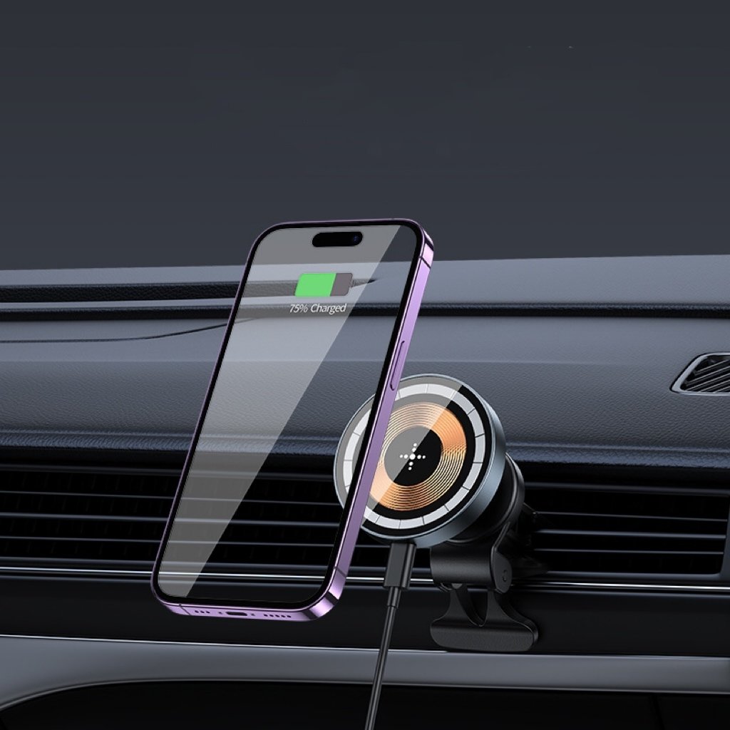 2024 New design Car Wireless Charger Phone Holder 15W Fast Charging Wireless Charger Mobile Phone Air Vent Car Holders