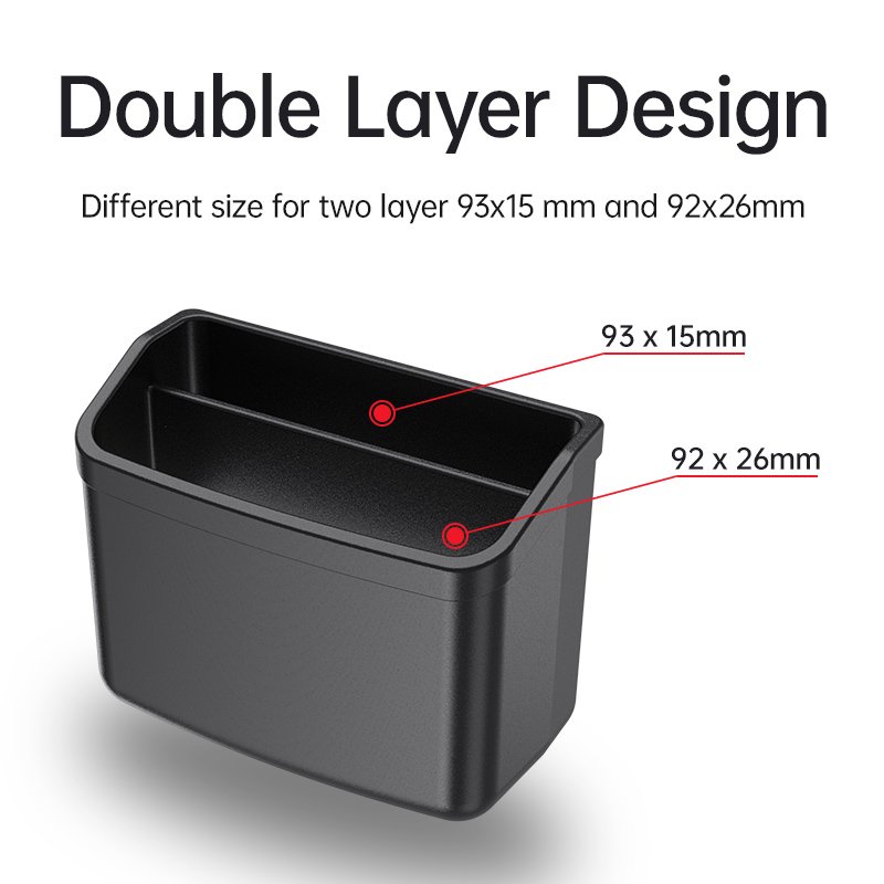 ISO9001 Dual Layer Car Dashboard Mount Wall Mount Phone Holder Cigarette Box Organizer car mobile phone holder
