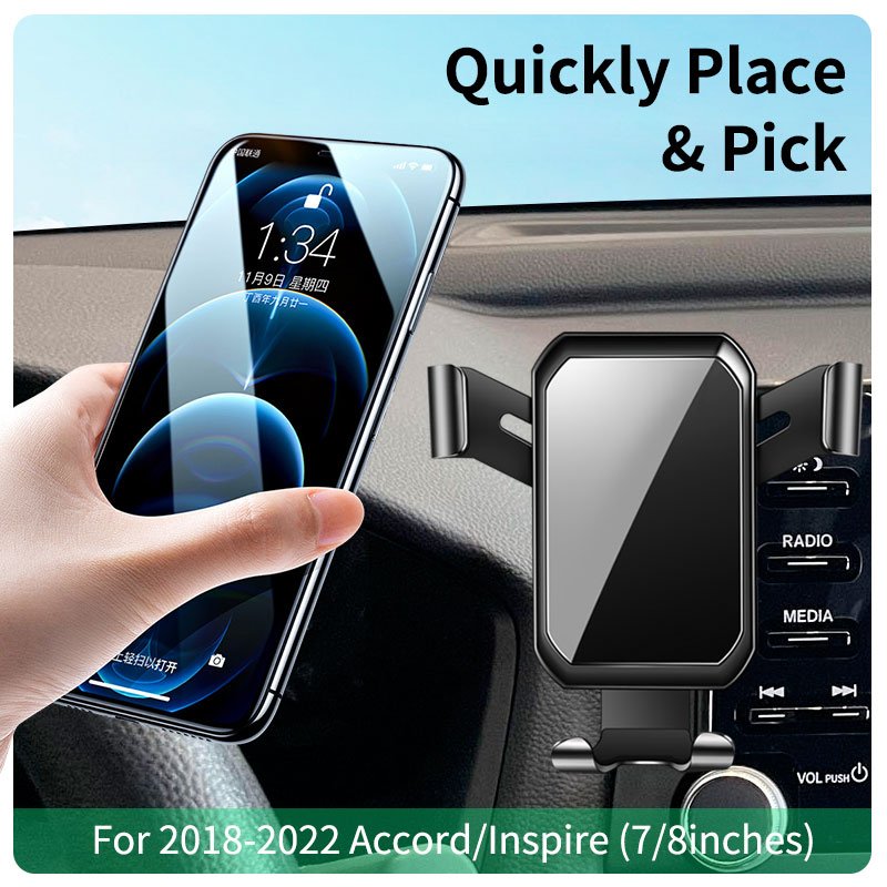 Suitable for Honda Accord/inspire 2018-2022 car Mount Gravity ABS aluminum alloy Car product Mobile Phone Holder