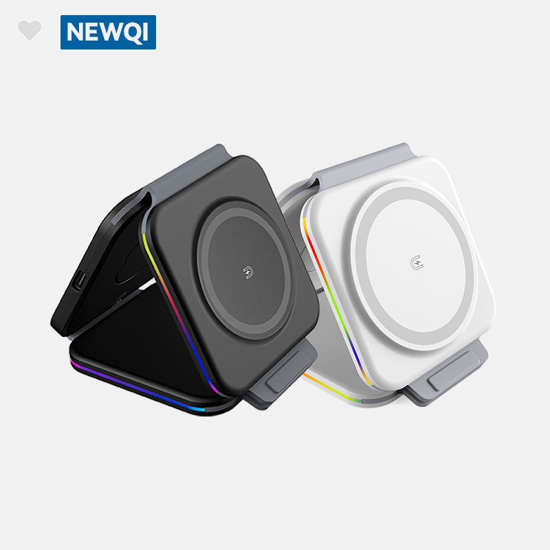 OEM/ODM Mobile Phone Holder 15W Fast Wireless Charger Folding 4 in 1 Wireless Charging stand