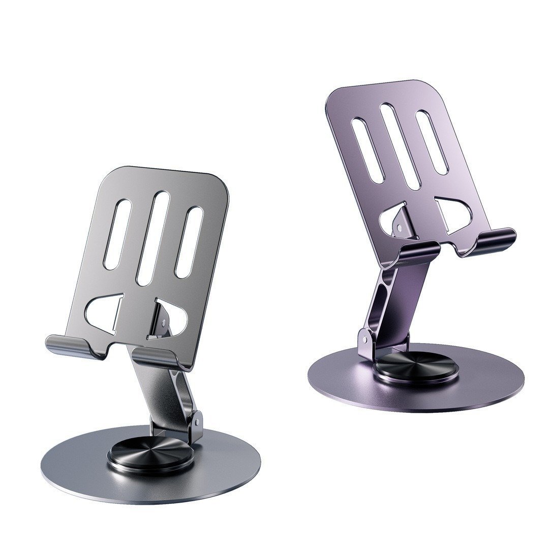 Metal live broadcast mobile phone holder 360 degree rotation adjustment folding lazy tablet desktop mobile phone holder