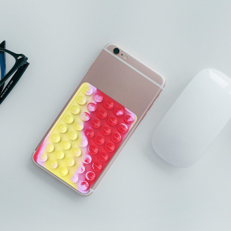 High Quality Anti-Slip Silicone Phone Case with Strong Solid Silicone Sucker Pad Portable Suction Fixing Backed Adhesive