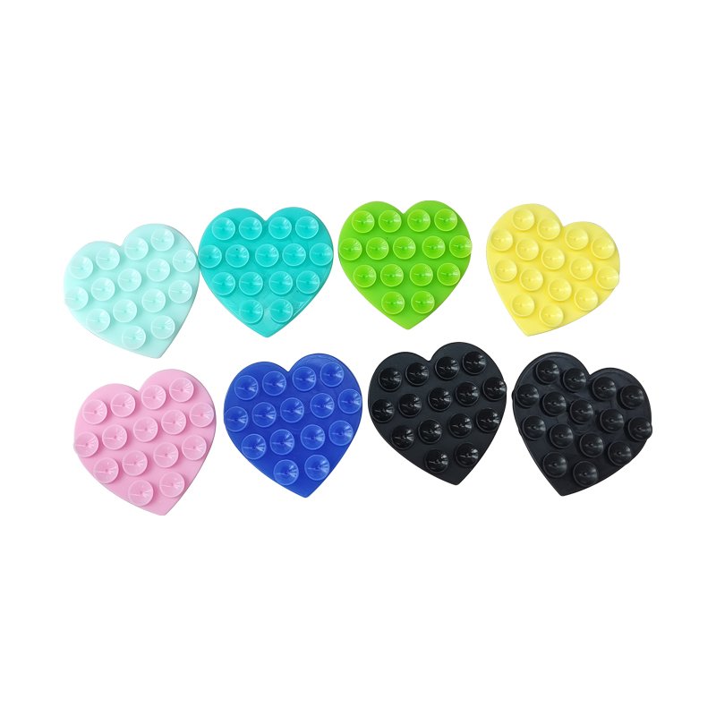 High Quality Anti-Slip Silicone Phone Case with Strong Solid Silicone Sucker Pad Portable Suction Fixing Backed Adhesive