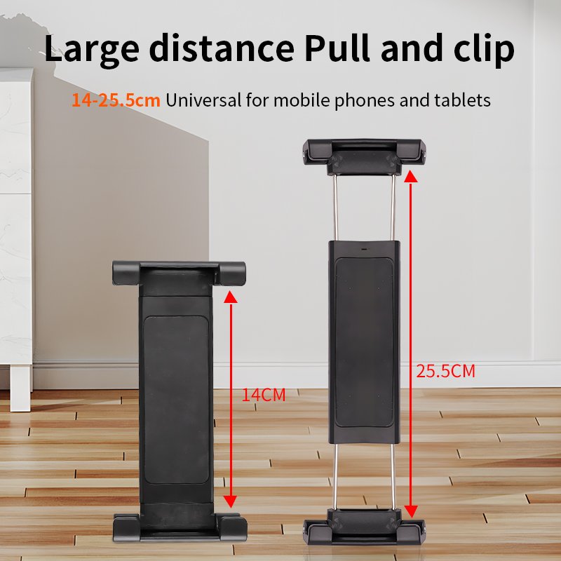 KALIOU B044 Wholesale Universal Stretch Large Clip 1/4 Screw Hole Phone Tablet Holder with Ball Head Adapter Support Tripod
