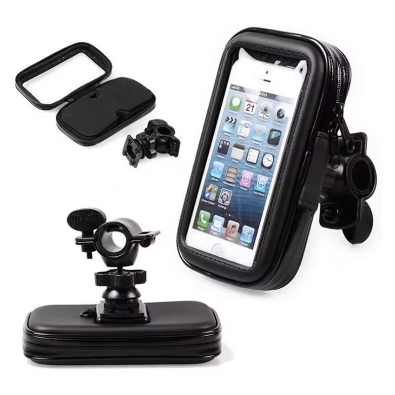 2024 Universal Bike phone Holder Waterproof Bag Case Handlebar Mount Stand Adjustable Holder For Mobile Cell phone