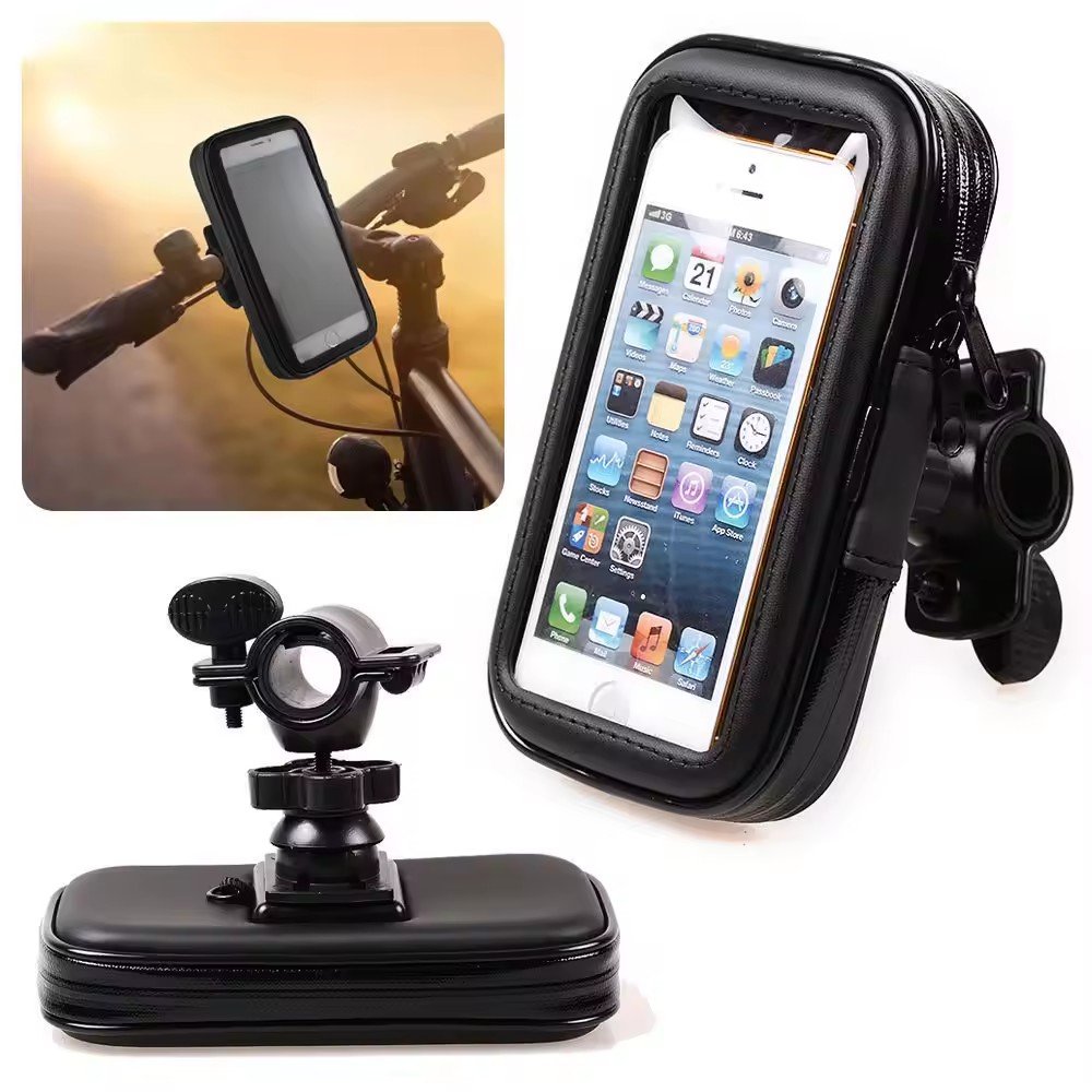 2024 Universal Bike phone Holder Waterproof Bag Case Handlebar Mount Stand Adjustable Holder For Mobile Cell phone