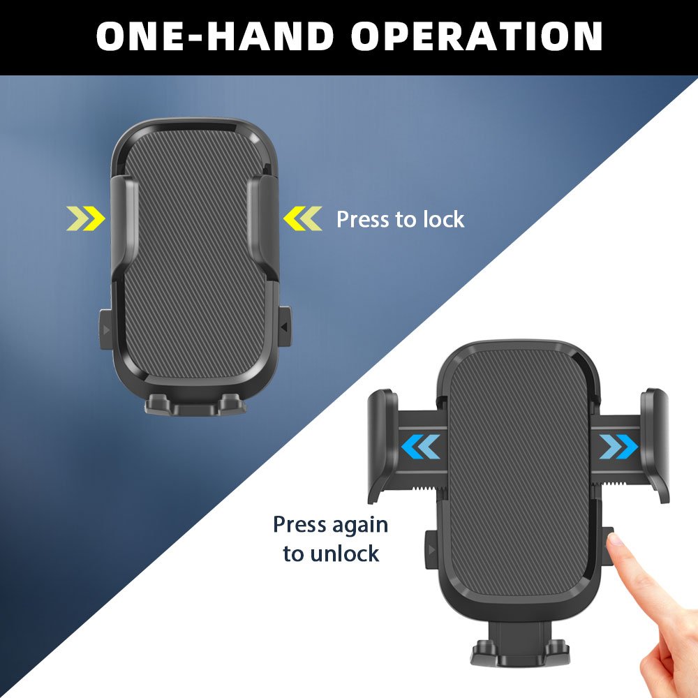 Luxury Enlarged Clamp Car Holder For Phone In Car Air Vent Non-slip Silicone 360 Rotation Air Vent Phone Holder