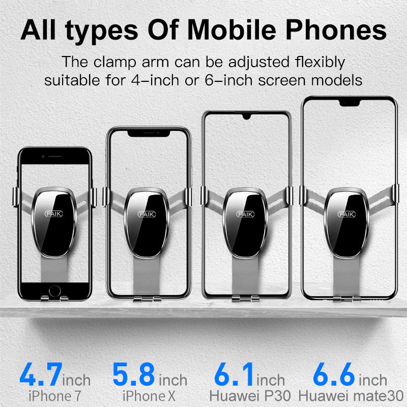 Dashboard Car Phone Holder Air Vent Car Mobile Phone Mount Smart Induction Car Holder Black Customized Box Portable Bmw 02 (E10)