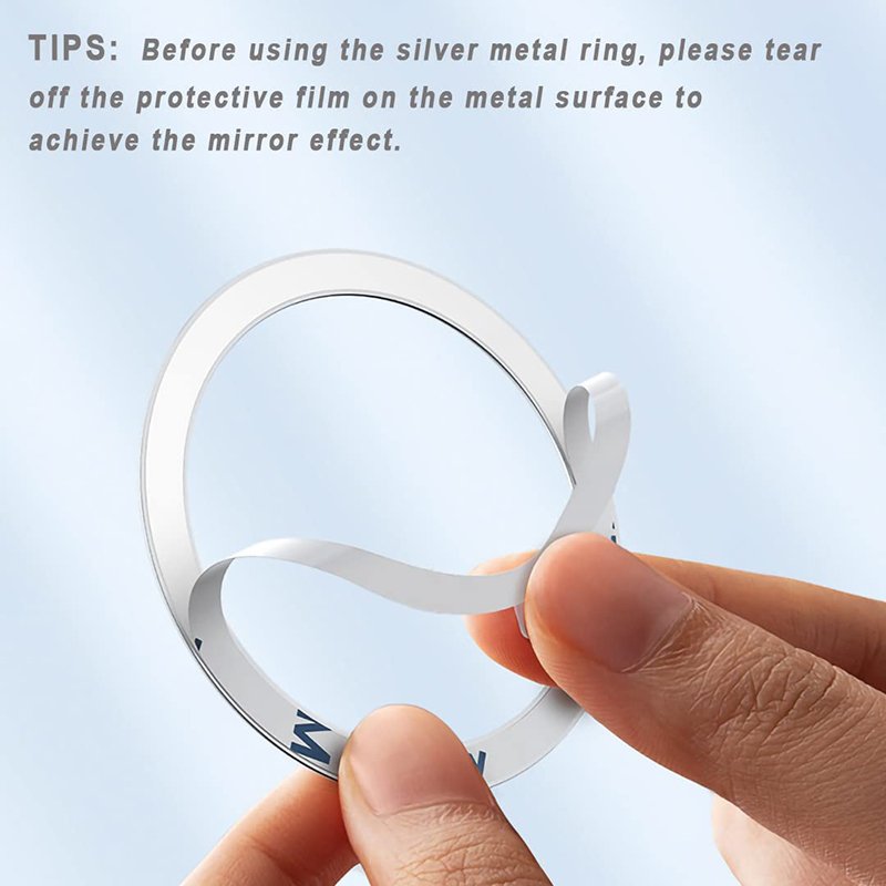Universal Metal Ring Ultra Thin Magnetic Enhanced Metal Ring Plate with Sticker for Magnetic Car Mount