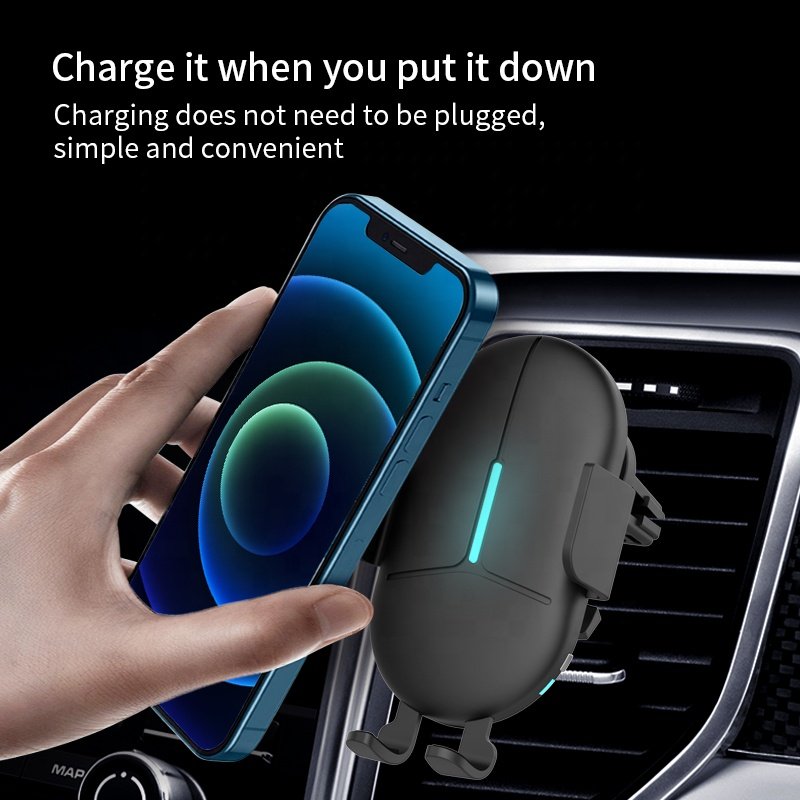Wholesale 360 Adjustable Universal Mount Car Mobile Cell Phone Phone Holder 15W Car Phone Holder Wireless Charging