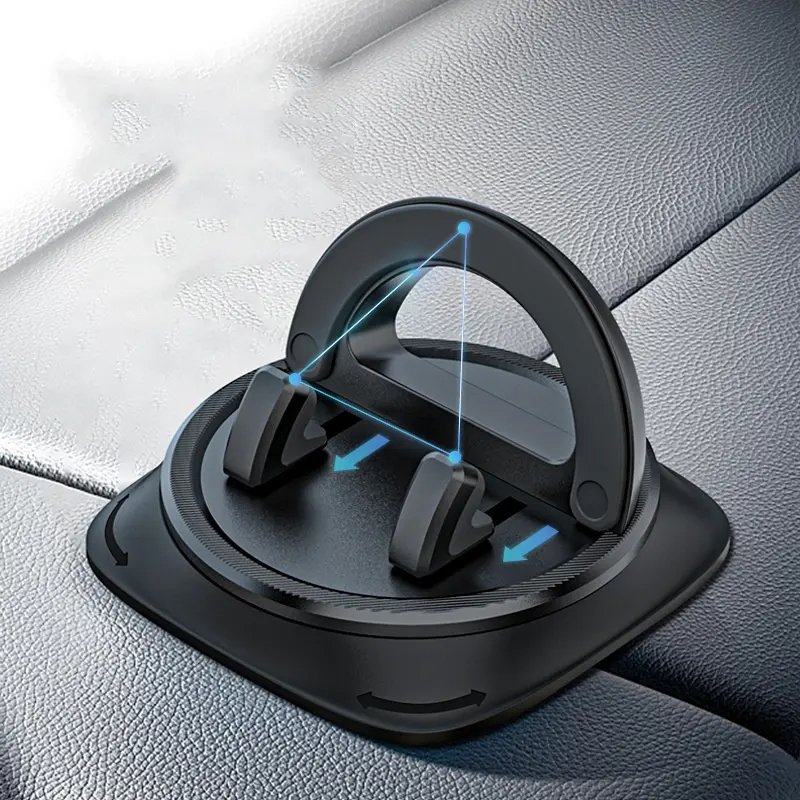 Car Multifunctional Cell Phone Holder Car Phone Holder Mount Dashboard, 360 Degree Rotatable Dashboard Cell Phone Holder